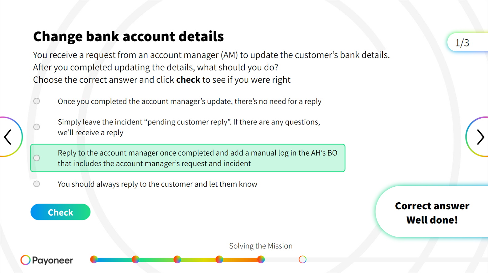 Customer Service Update — 4