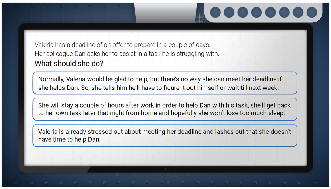 Values Game Based On Storyline — 3